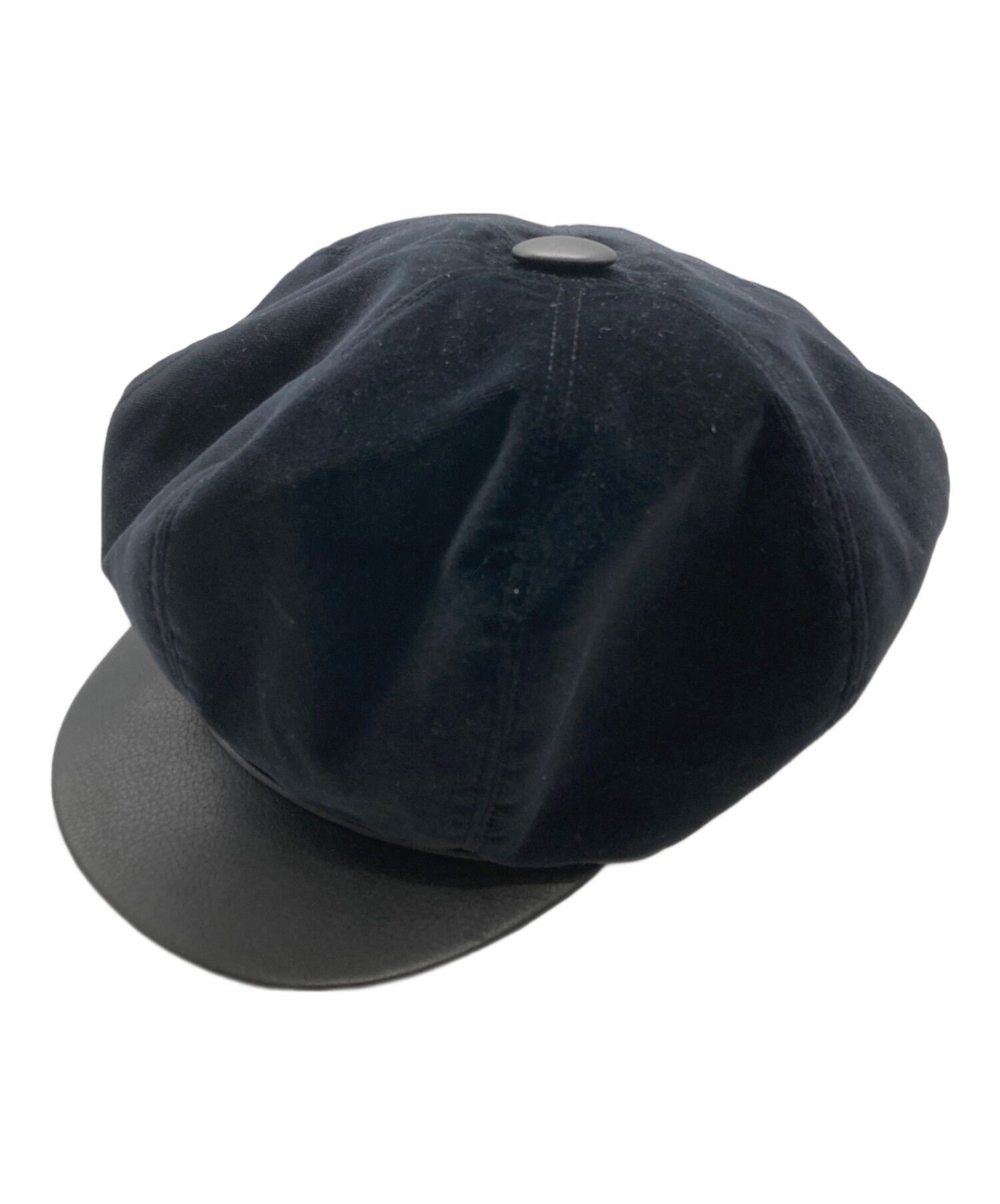 中古・古着通販】HERMES (エルメス) ベロアキャスケット ブラック