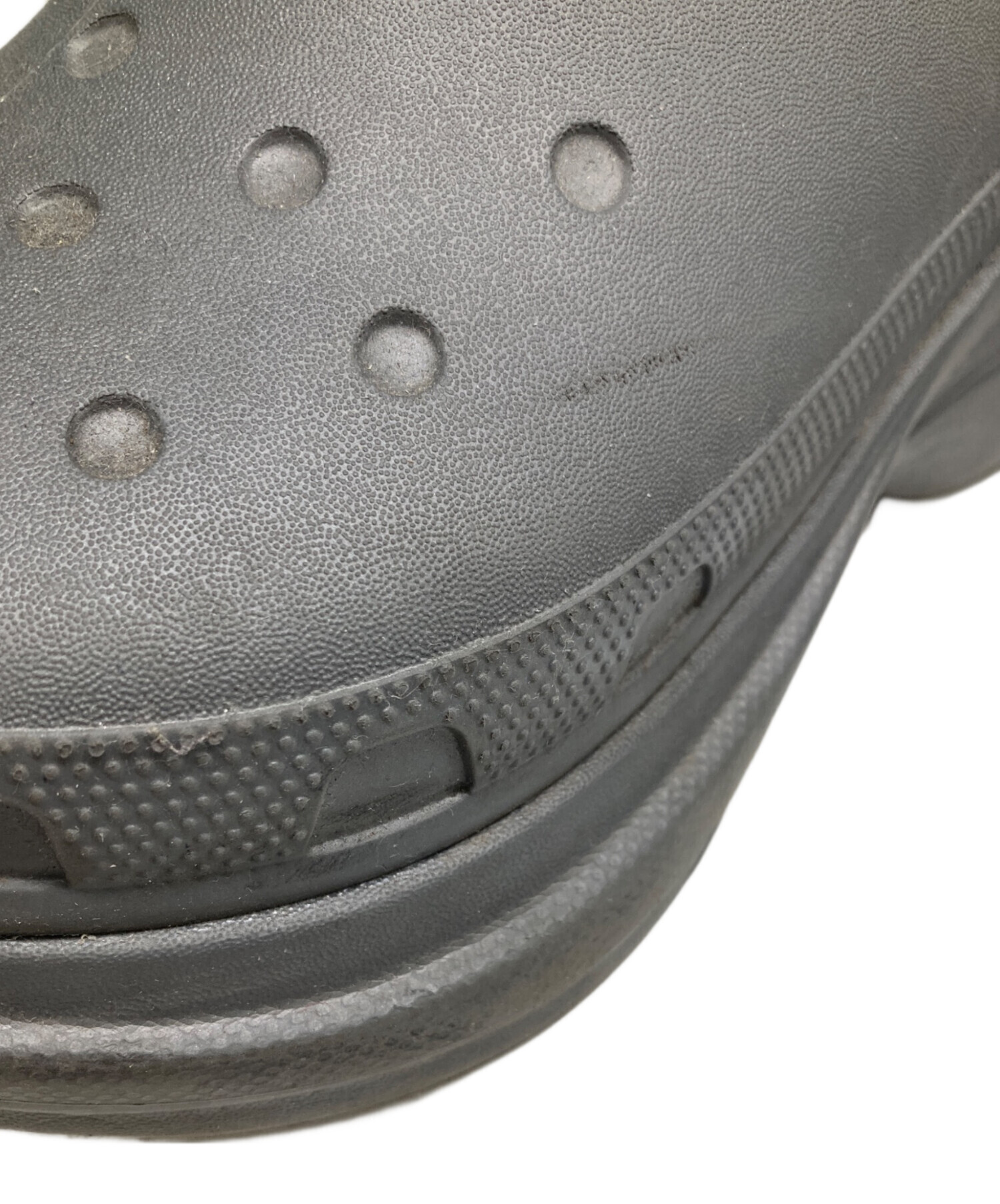 中古・古着通販】BALENCIAGA (バレンシアガ) Crocsブーツ グレー