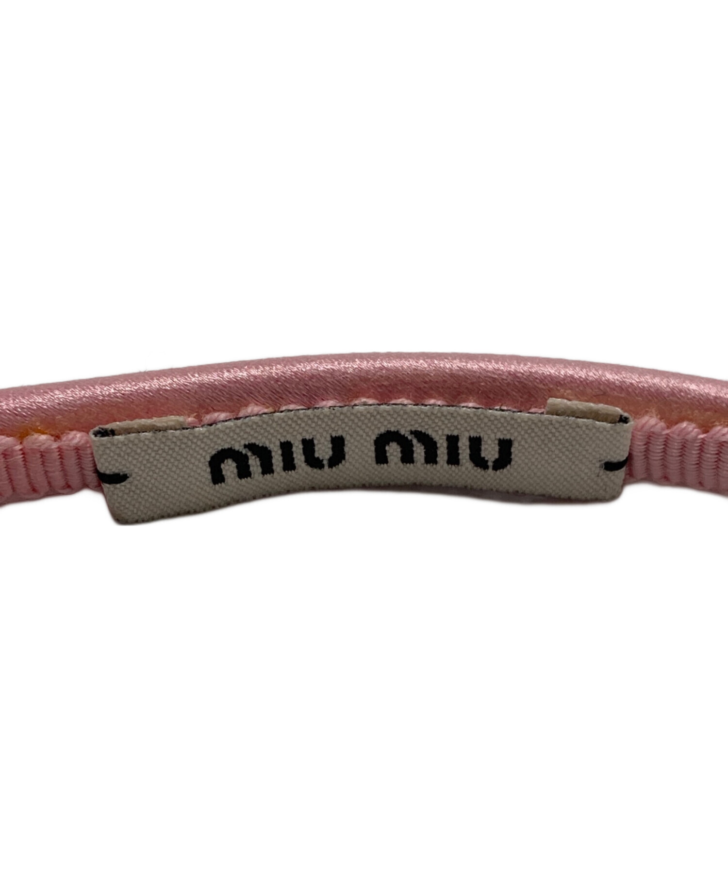 中古・古着通販】MIU MIU (ミュウミュウ) カチューシャ ピンク