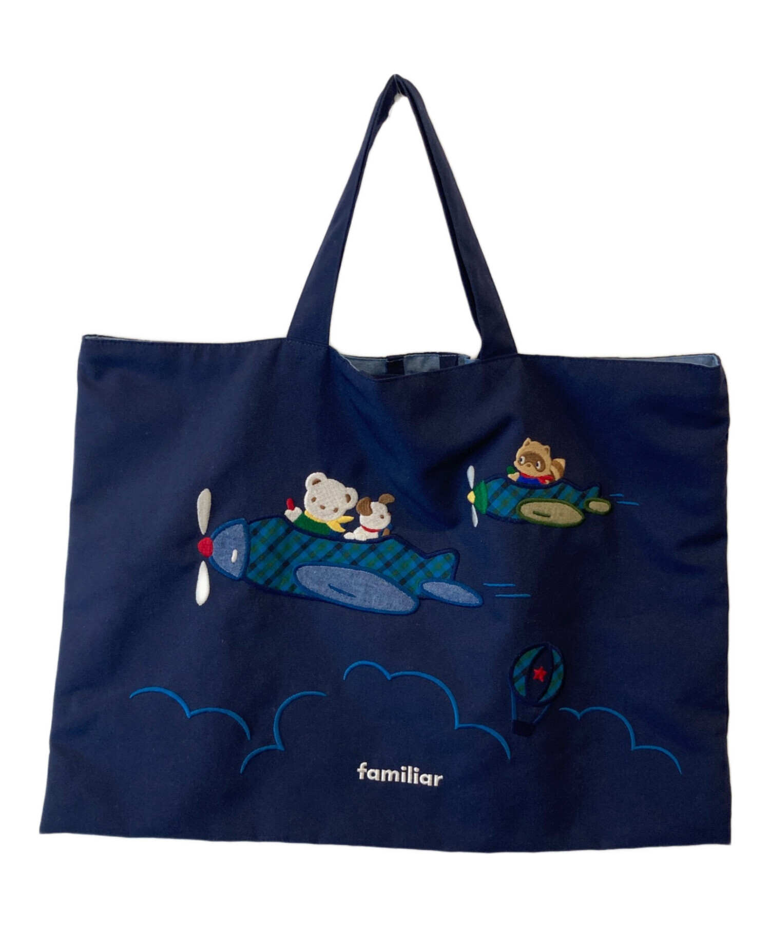 中古・古着通販】familiar (ファミリア) トートバッグ ネイビー