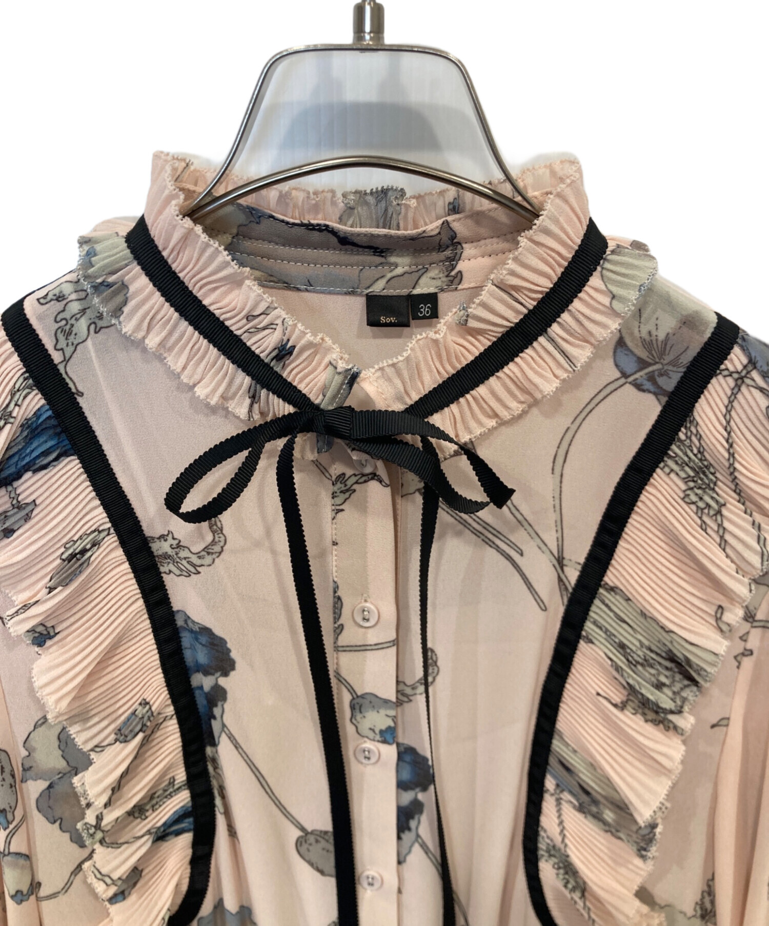 中古・古着通販】Sov. (ソブ) フラワーシフォンワンピース 0501-242