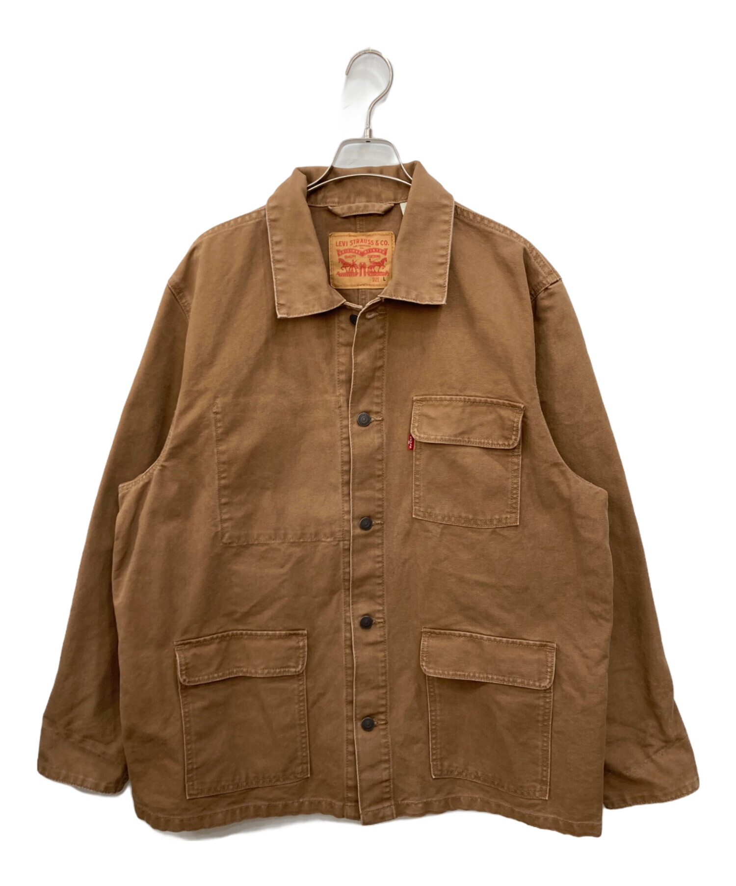 中古・古着通販】LEVI'S (リーバイス) カバーオール ブラウン サイズ:L