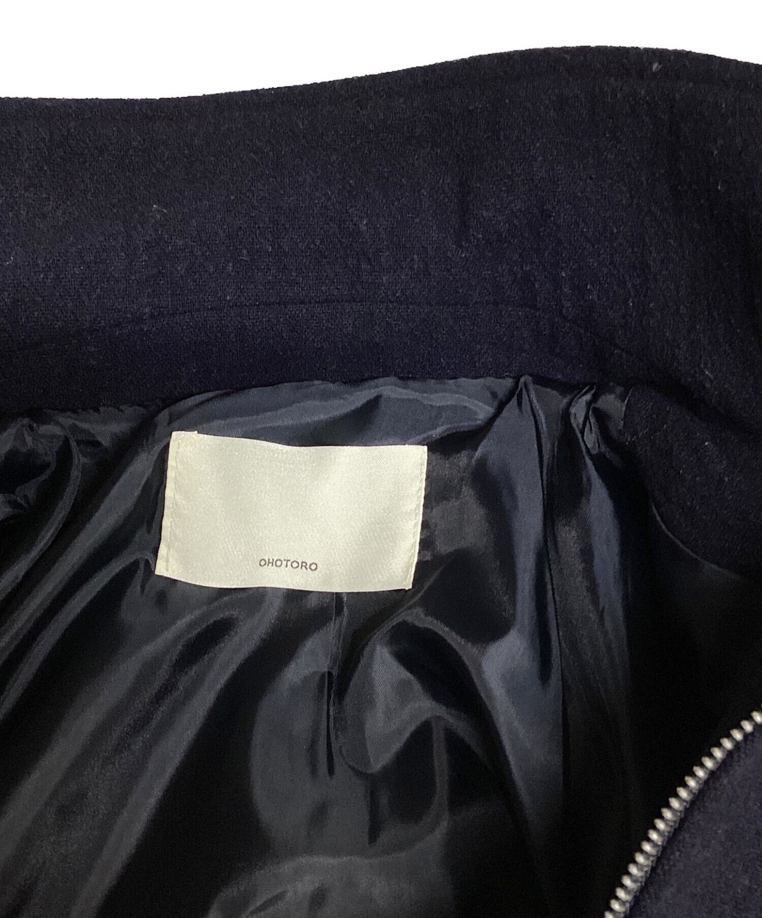 中古・古着通販】OHOTORO (オオトロ) Mannish Wool Blouson ネイビー