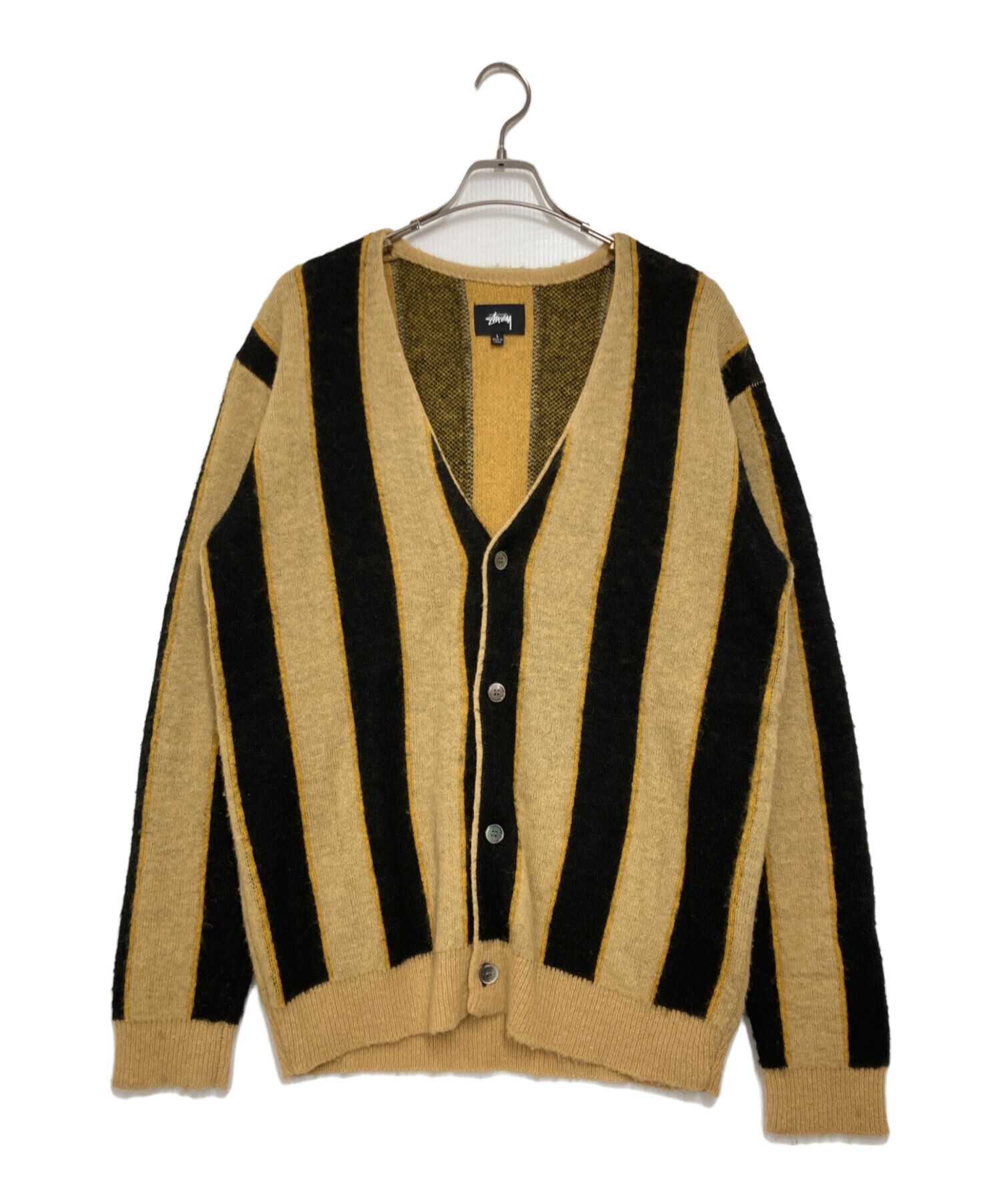中古・古着通販】stussy (ステューシー) VERTICAL STRIPE CARDIGAN