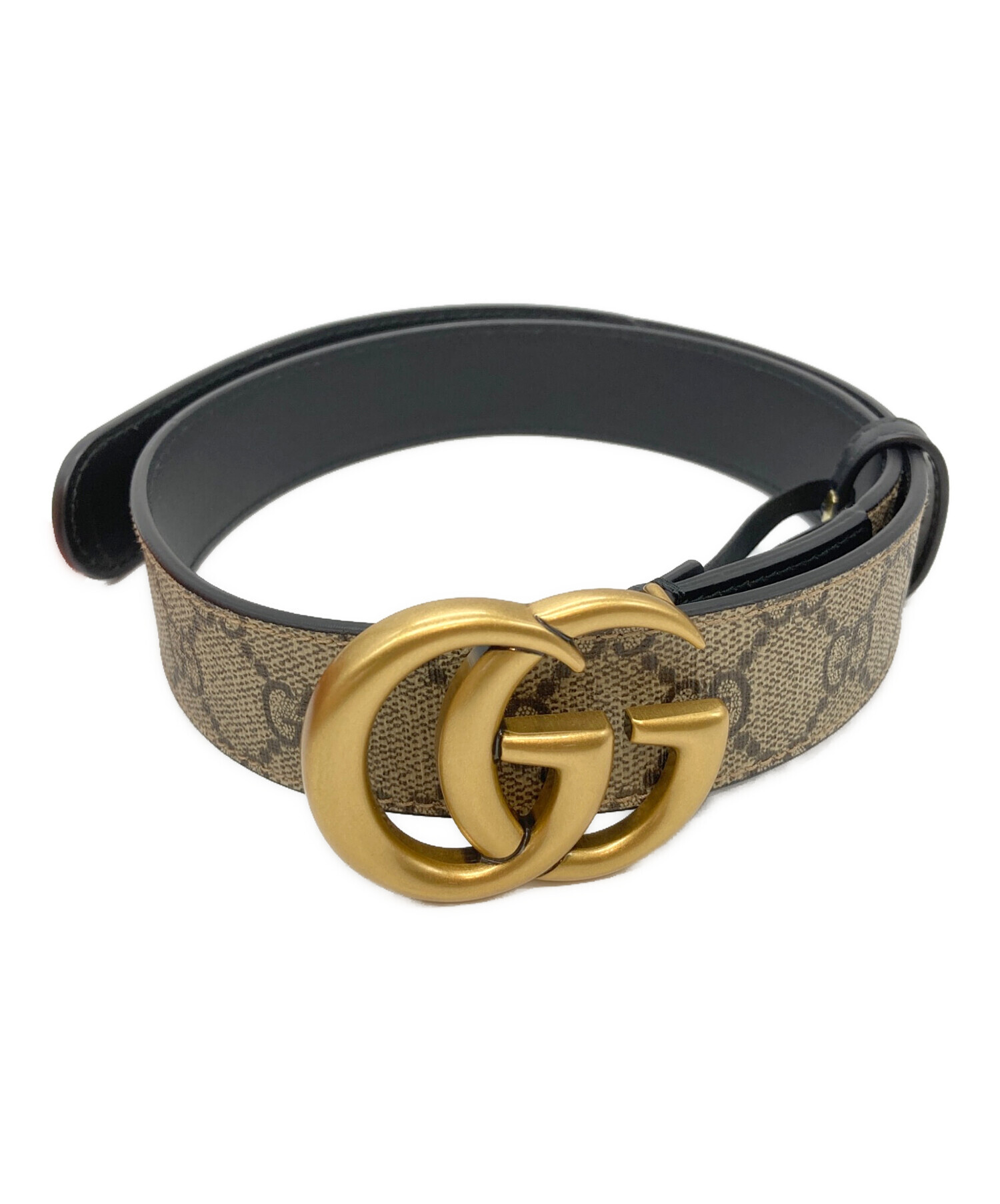 中古・古着通販】GUCCI (グッチ) GGマーモントベルト ベージュ サイズ