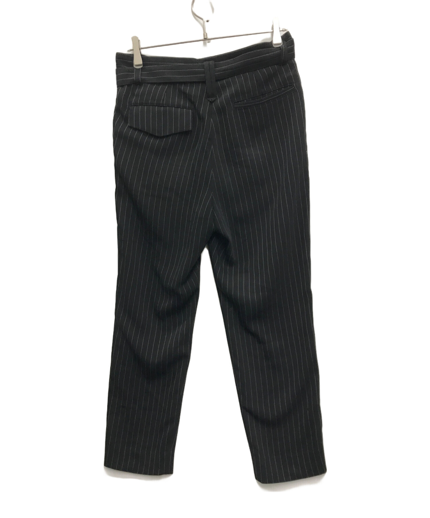 中古・古着通販】CULLNI (クルニ) ピンストライプベルテッドパンツ