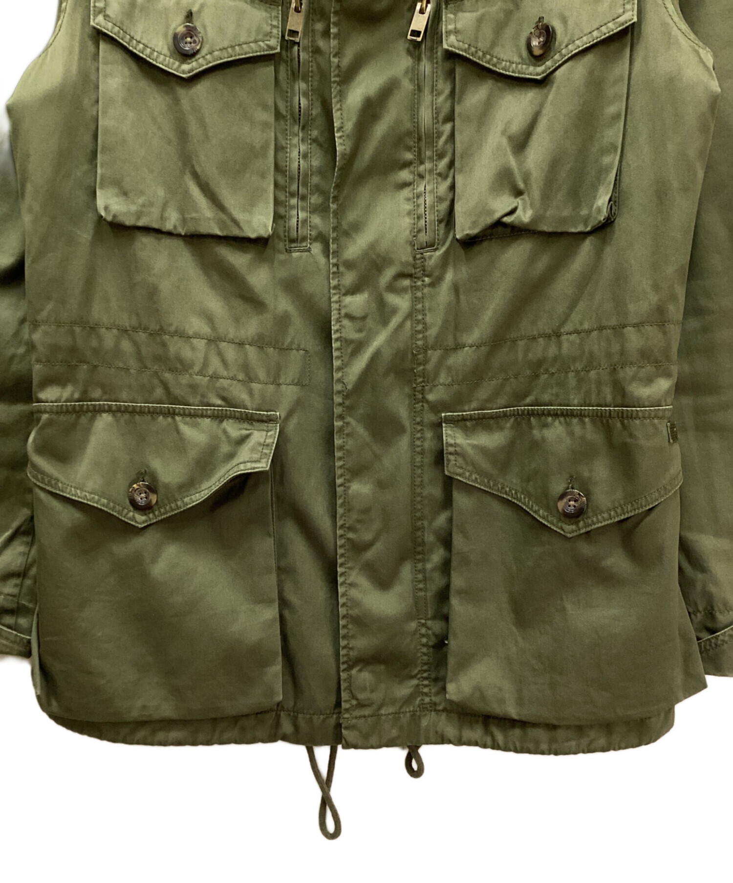 中古・古着通販】DIESEL (ディーゼル) ミリタリージャケット グリーン