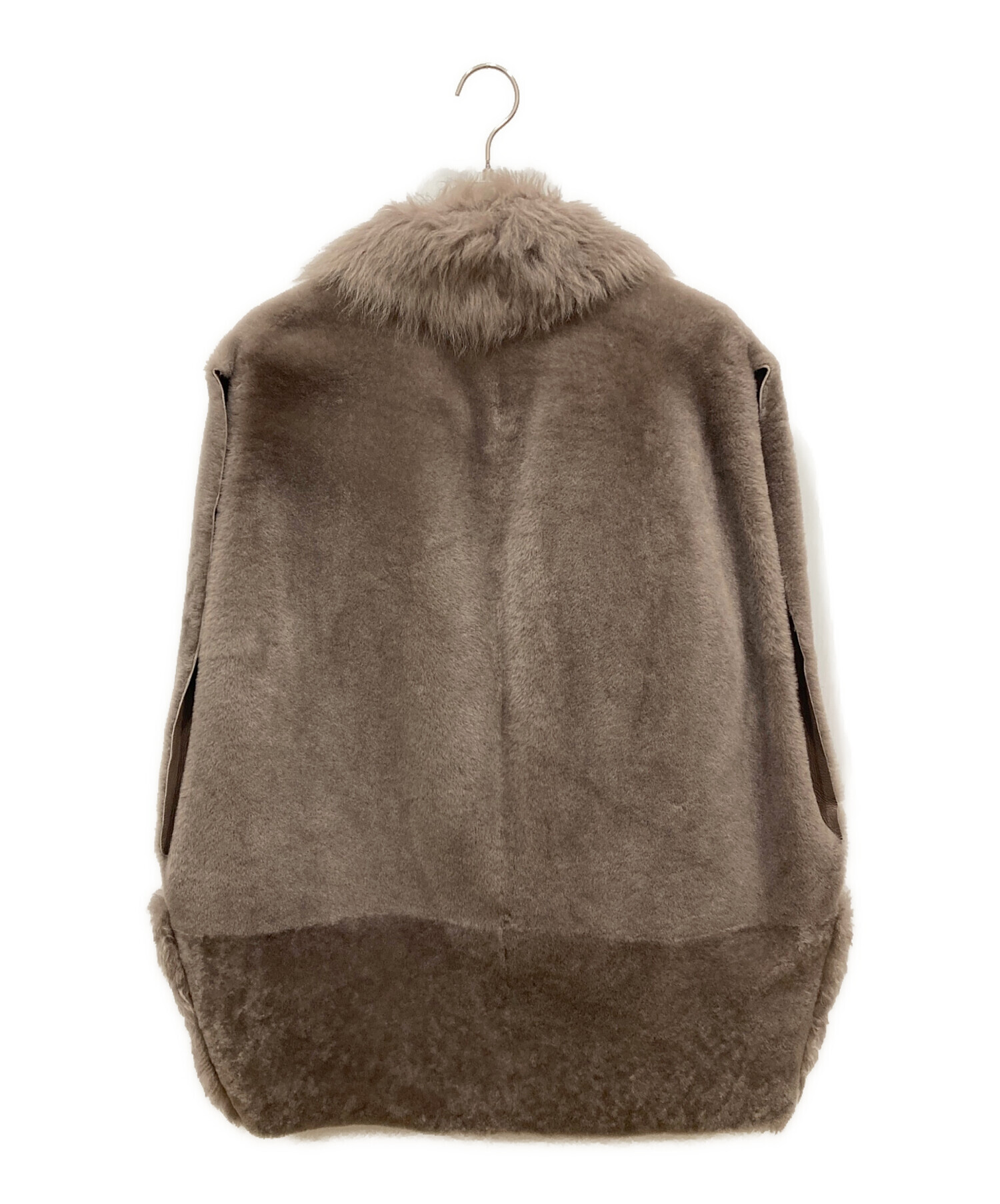 中古・古着通販】BLANCHA (ブランカ) ムートンベスト グレー サイズ