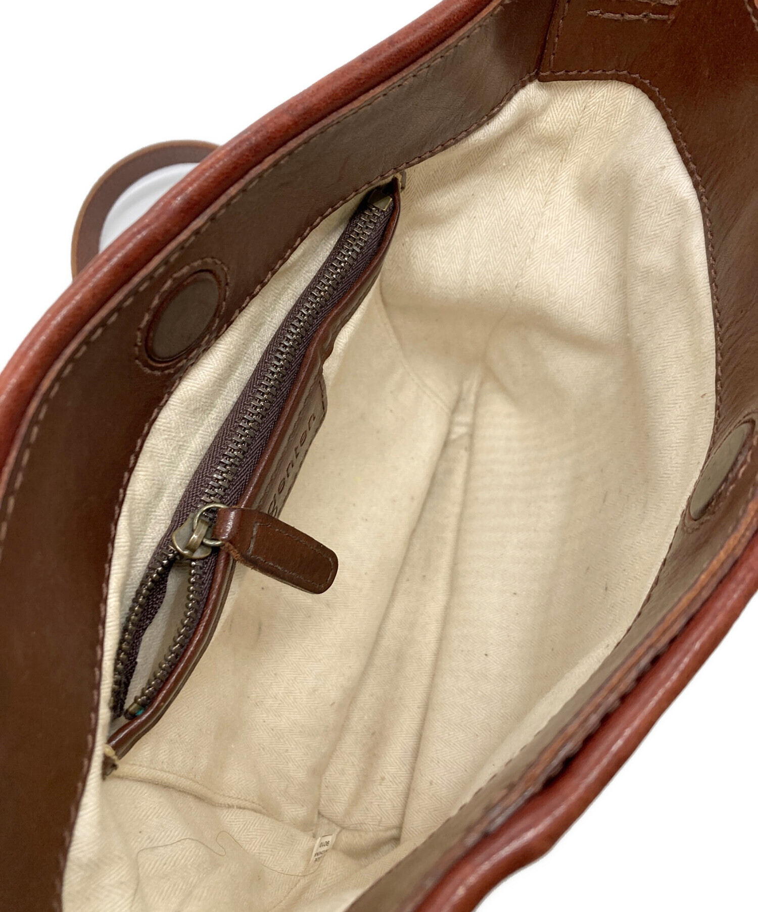 中古・古着通販】genten (ゲンテン) バケツ型レザーショルダーバッグ