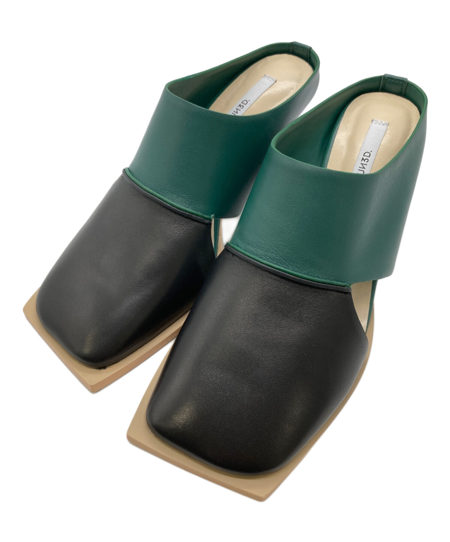 中古・古着通販】UN3D. (アンスリード) SIDE CUT SQUARE MULE/サイド