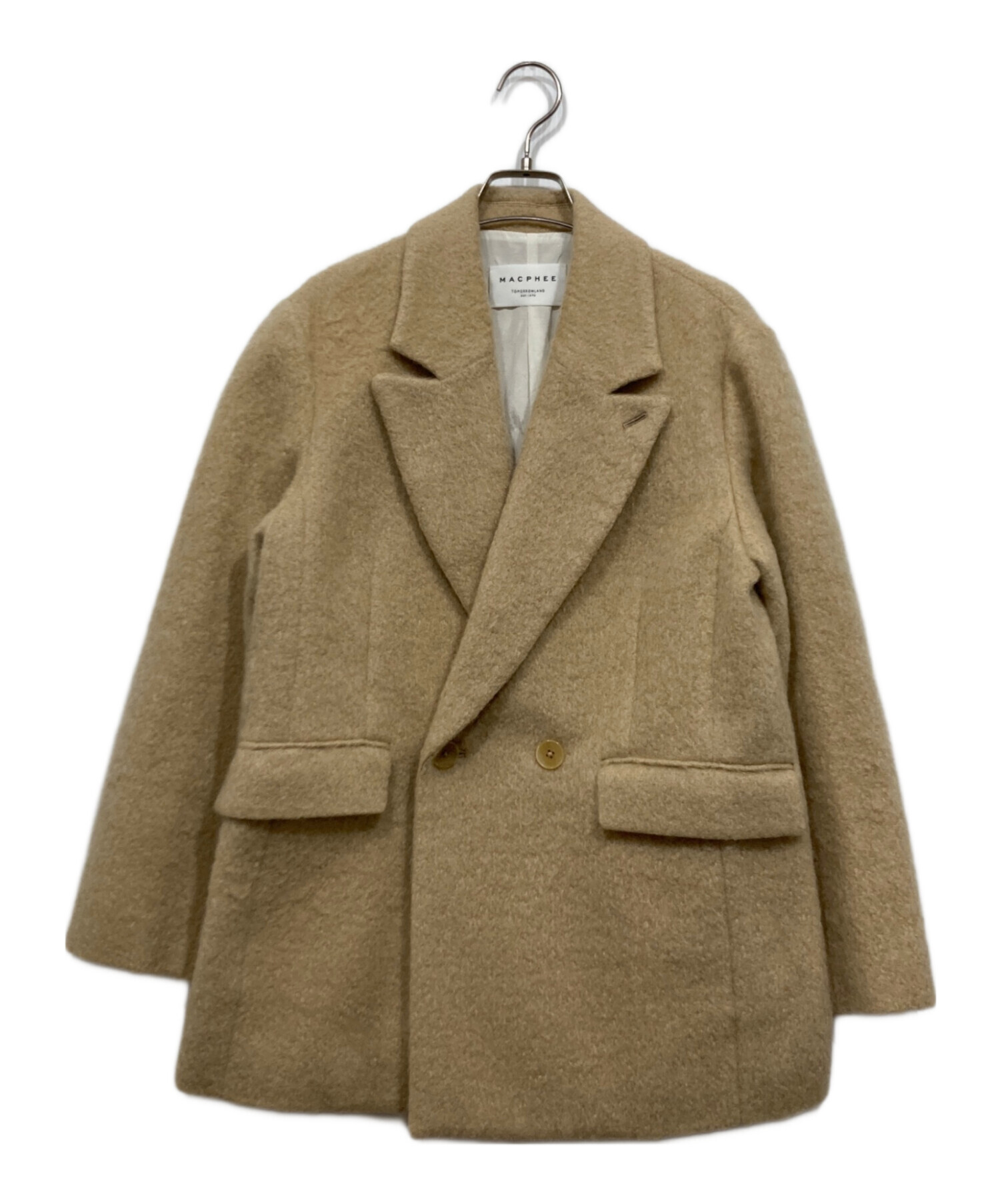 中古・古着通販】MACPHEE (マカフィー) モヘヤシャギー ダブルブレスト