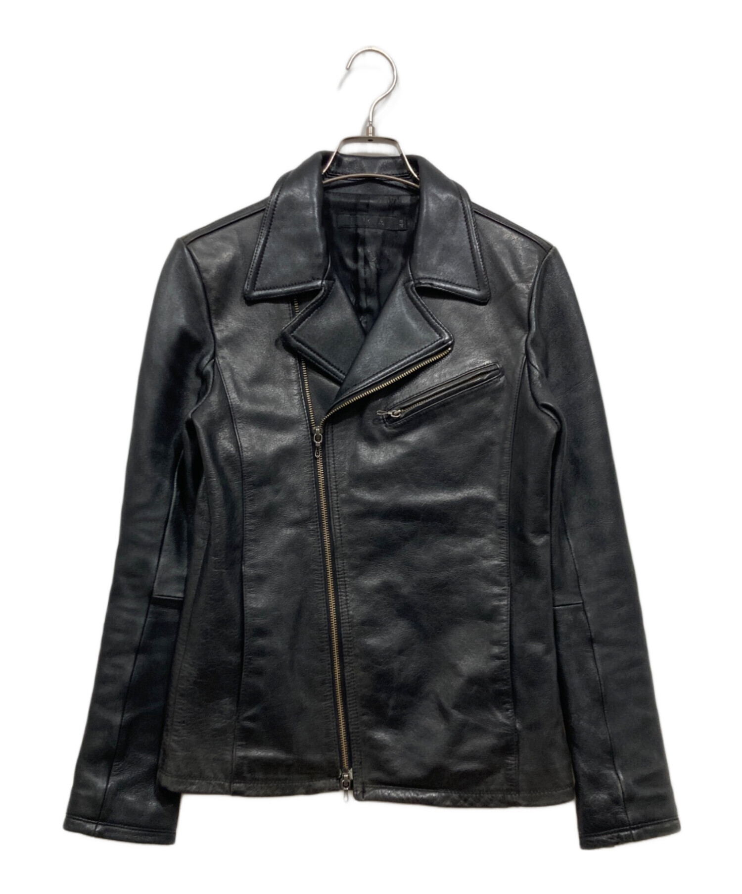 中古・古着通販】FUGA (フーガ) ダブルライダースジャケット ブラック