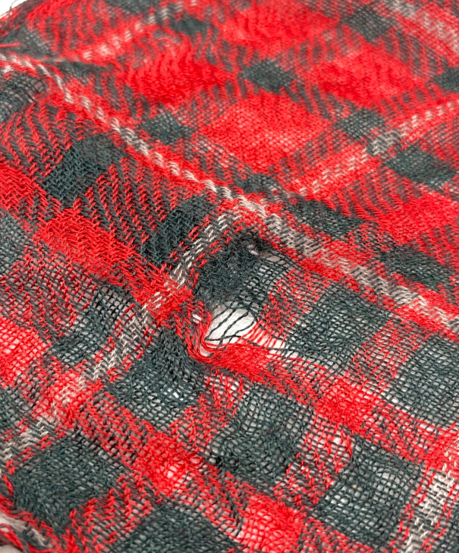 UNDERCOVER チェックストール 2012s⁄s