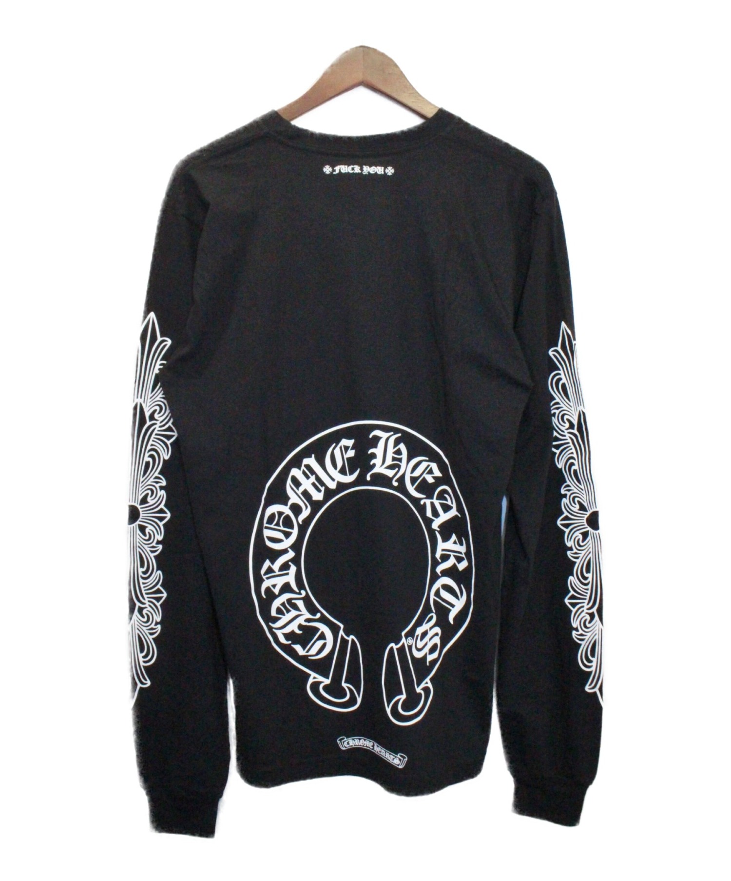 中古・古着通販】CHROME HEARTS (クロムハーツ) 長袖Tシャツ ブラック