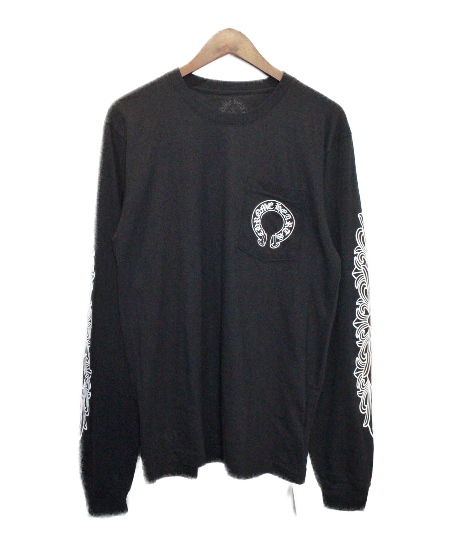 中古・古着通販】CHROME HEARTS (クロムハーツ) 長袖Tシャツ ブラック