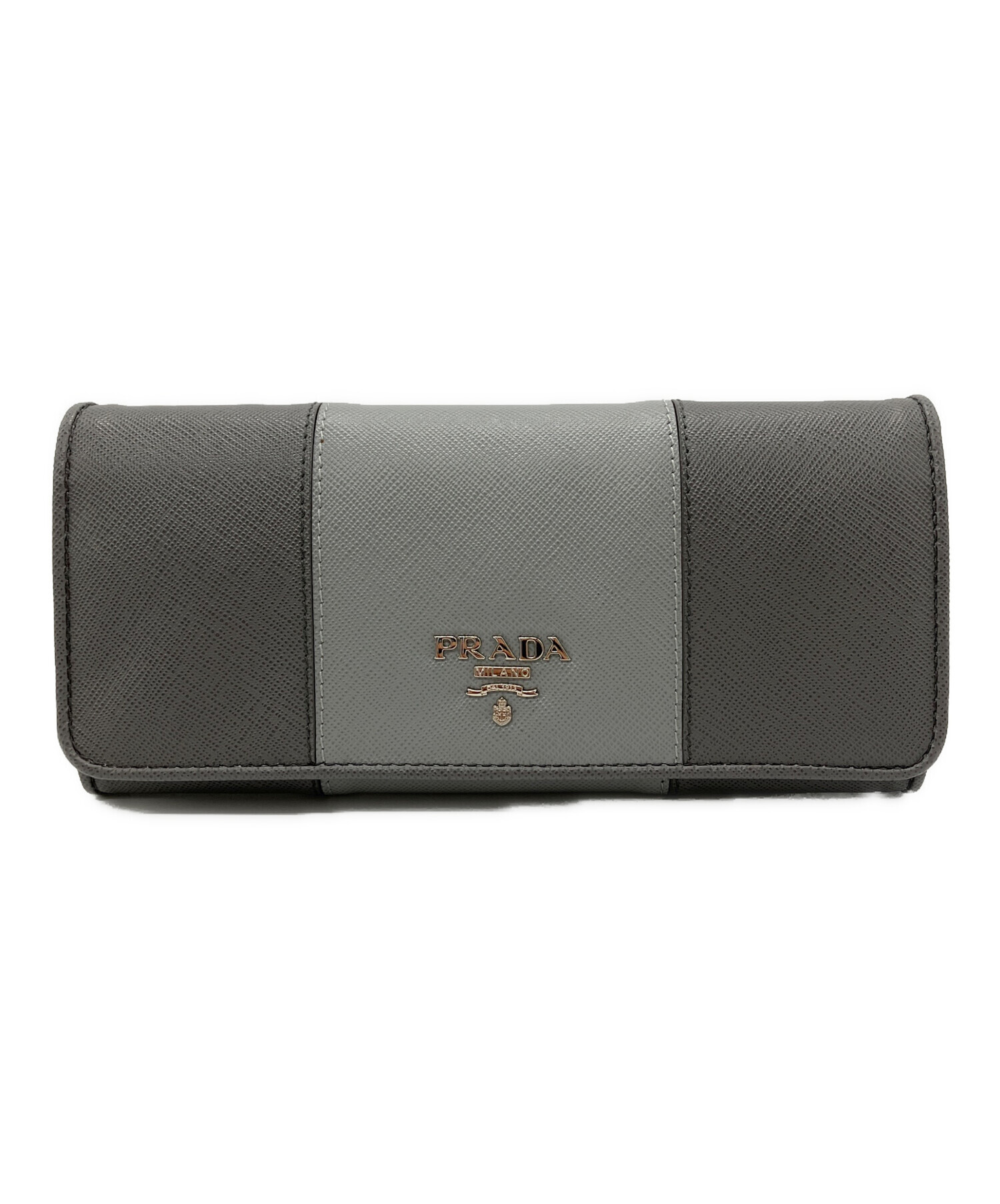 中古・古着通販】PRADA (プラダ) 長財布 グレー｜ブランド・古着通販