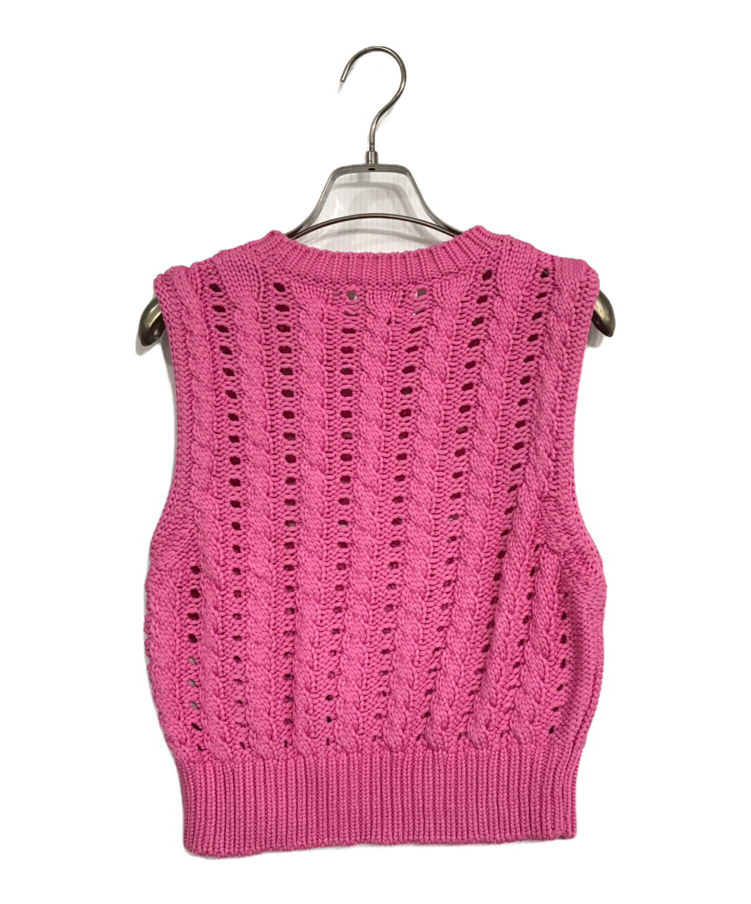 中古・古着通販】Ganni (ガニー) Viscose Rope Cropped Vest/ニット