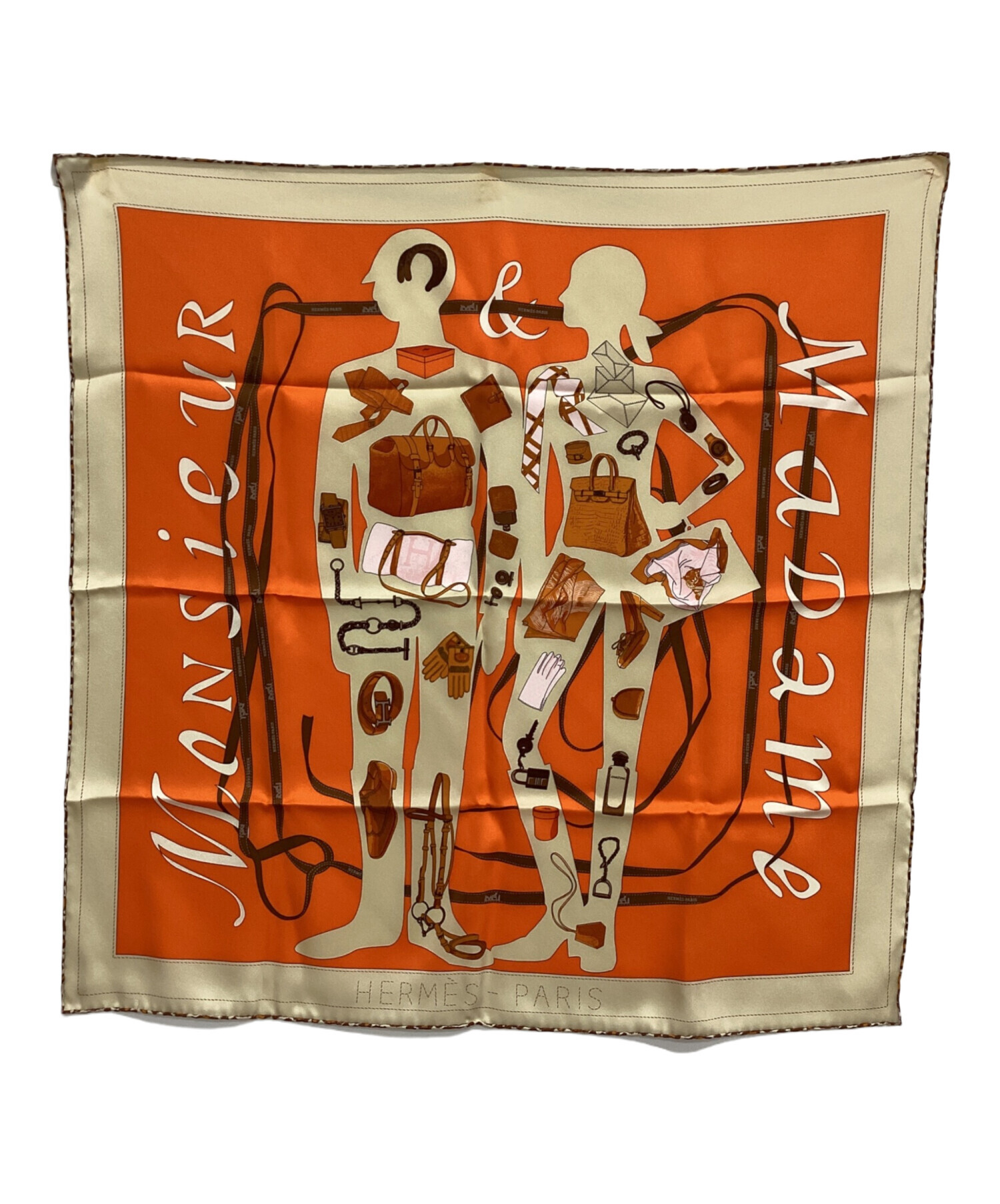 中古・古着通販】HERMES (エルメス) カレ70 Monsieur et Madame