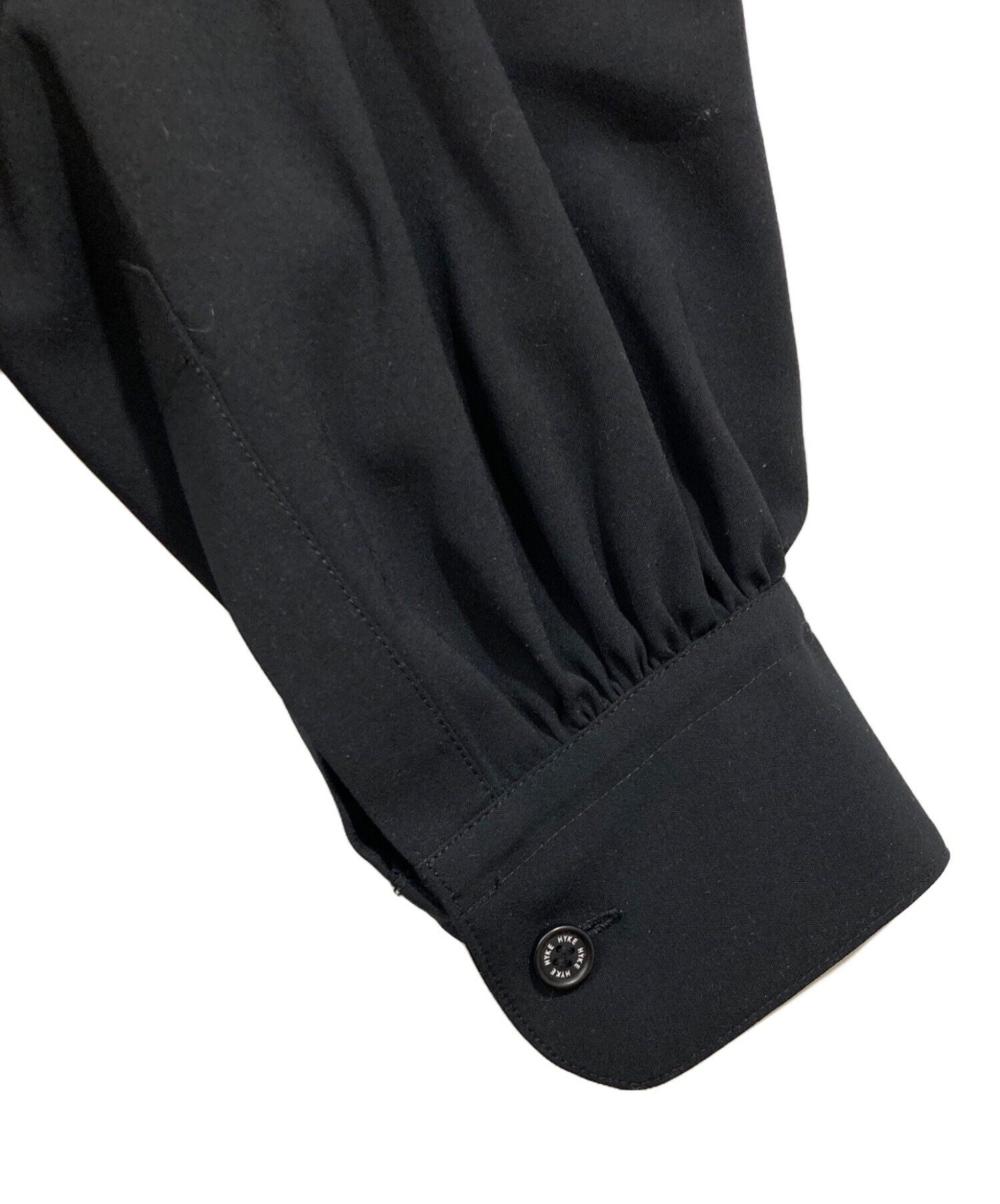 中古・古着通販】HYKE (ハイク) シャツワンピース ブラック サイズ:2