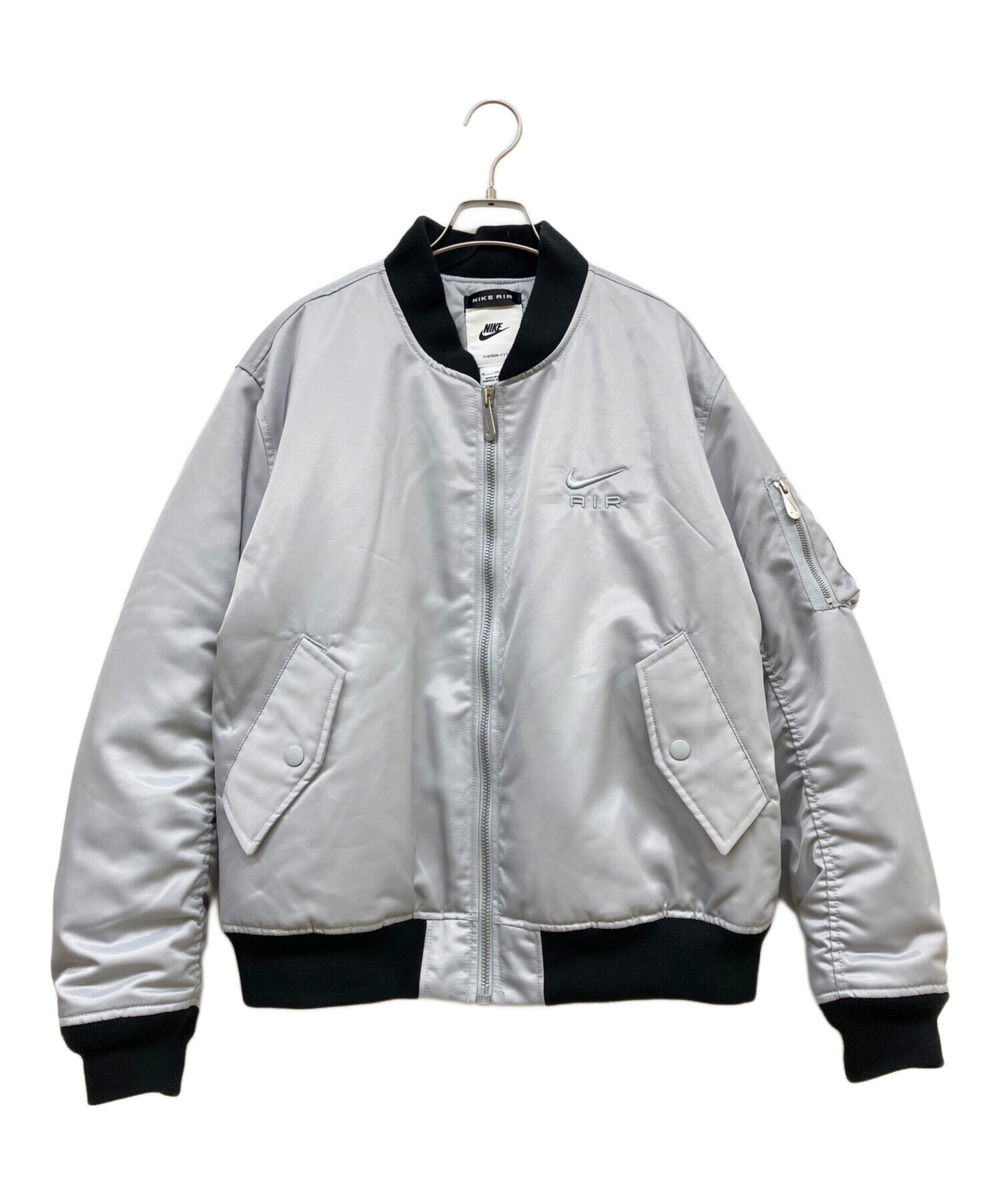 中古・古着通販】NIKE (ナイキ) NIKE AIR BOMBER JACKET ライトグレー