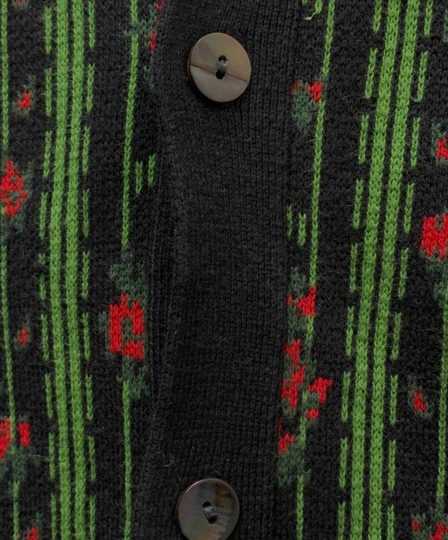 中古・古着通販】TTT MSW (ティー) Flower Jacquard Knit Cardigan