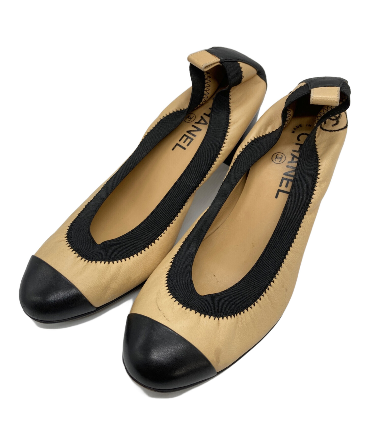 中古・古着通販】CHANEL (シャネル) ココマークバイカラーヒール