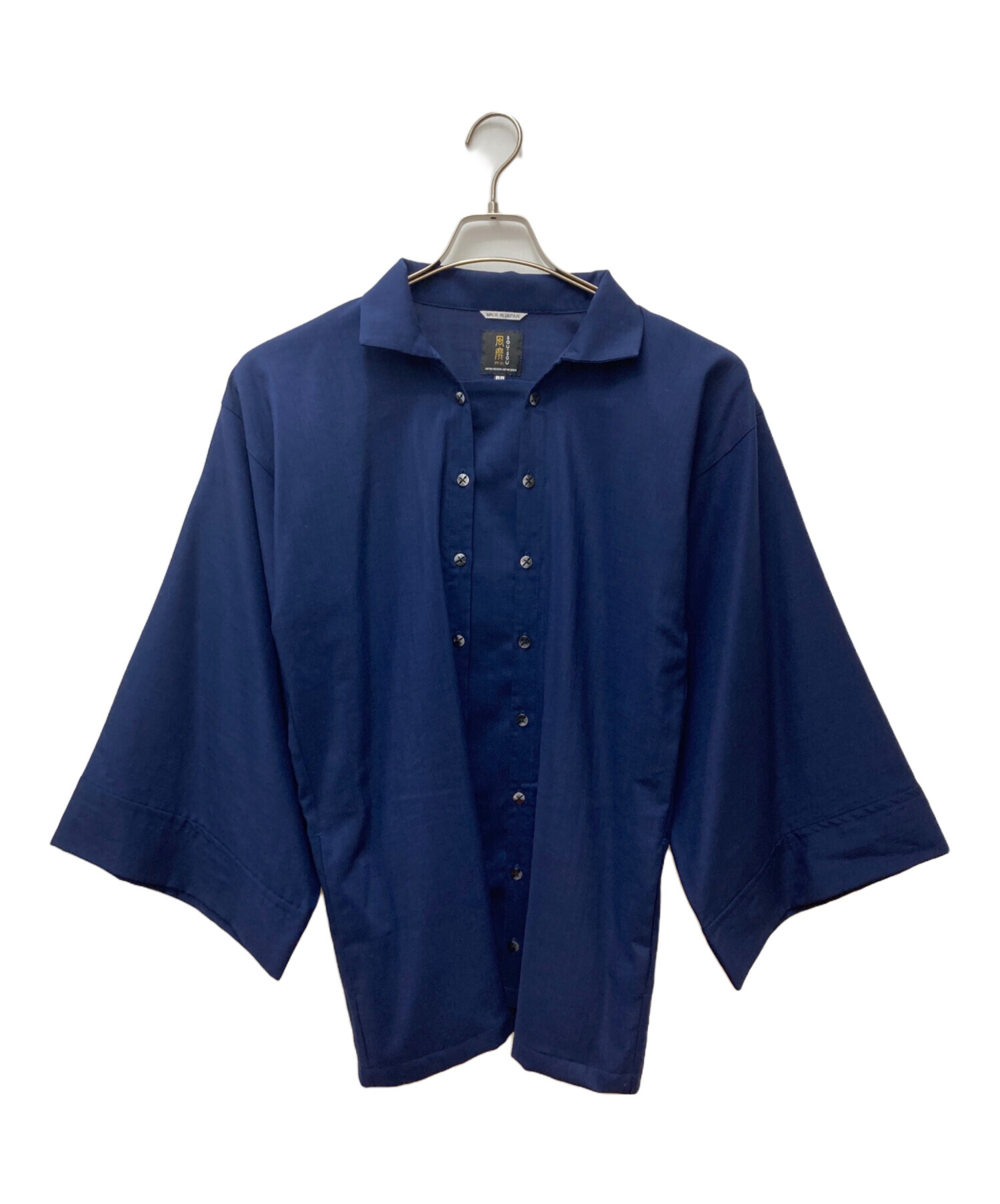 中古・古着通販】SOU・SOU (ソウソウ) モスリンシャツ ネイビー サイズ