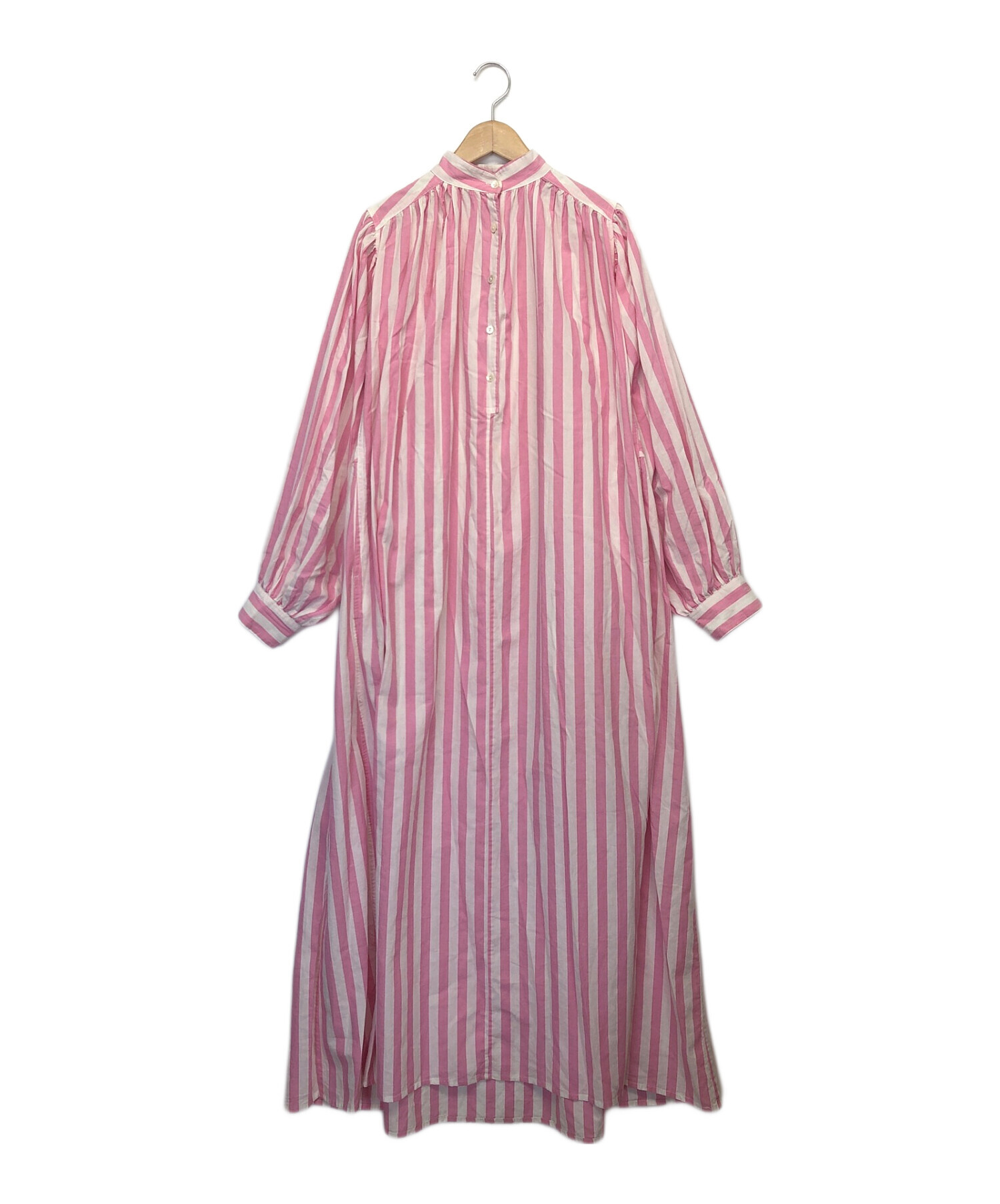 TEN × ロンハーマン ストライプ ロングワンピース イエローストライプ