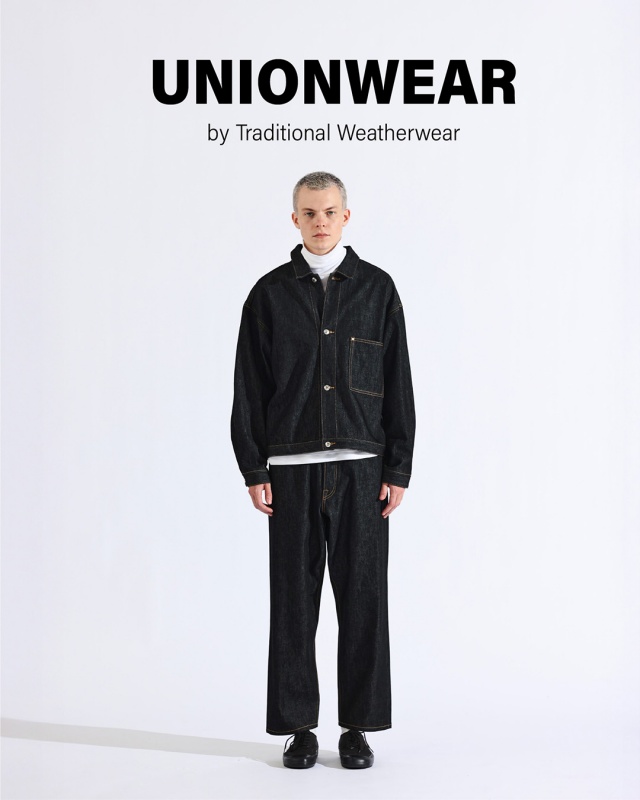 再入荷】UNIONWEAR ブラックデニム Traditional Weatherwear