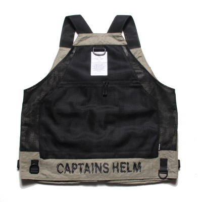 キャプテンズヘルム #ユーティリティー バック メッシュ ベスト