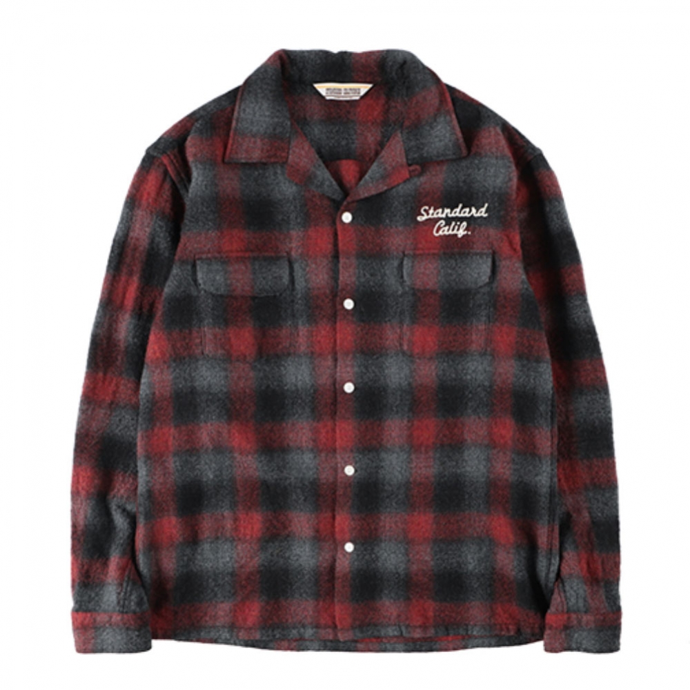 SD ブロックチェック ネルシャツ XL スタカリ STANDARD CALIFORNIA
