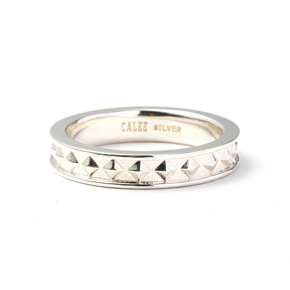 キャリー スタッズ シルバー ナロー リング | CALEE STUDS SILVER
