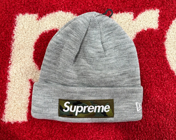 Supreme New Era Box Logo Beanie Grey FW23 – UniqueHype