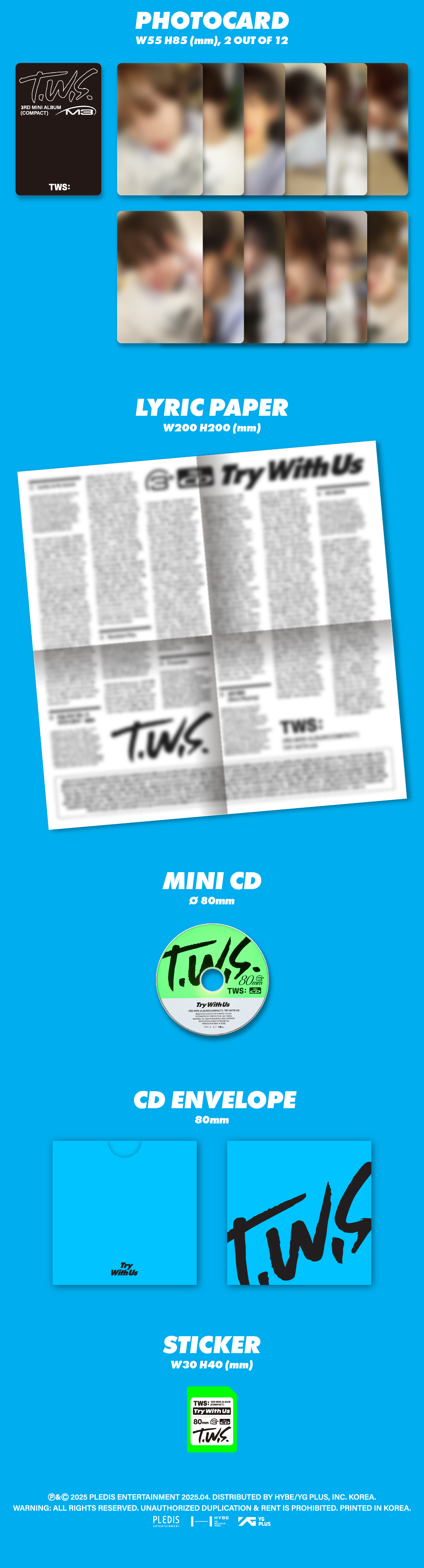 TWS 3rd Mini Album「TRY WITH US」Compact Ver. / Weverse Albums ver