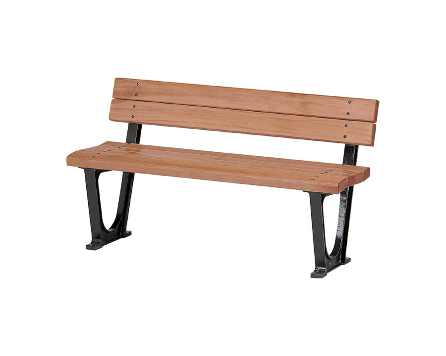 ルーツ 鉄鋳物脚ベンチ 幅1.2m（天然木材仕様） | 取扱製品 | 内田