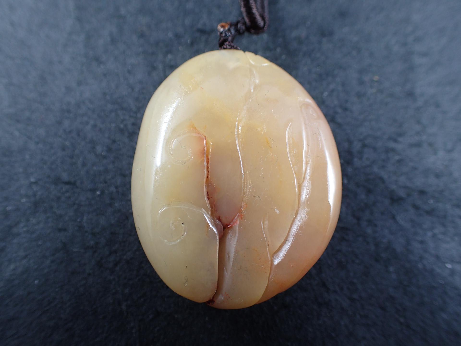 最高品質寿山石（芙蓉石） 鳳凰 ペンダントトップ（ネックレス用紐付