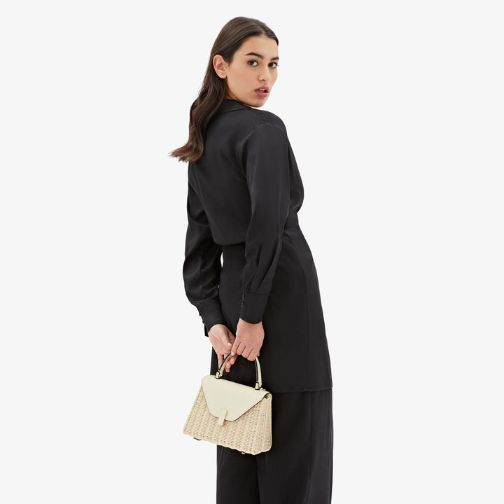 ミニ イジィデ ウィッカー バッグ | ホワイト – Valextra