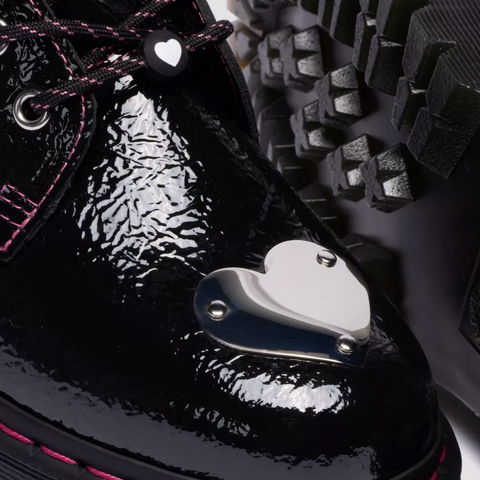 Dr Martens - Penton Heart Two-Tone Arcadia Rub Off Leather Loafers