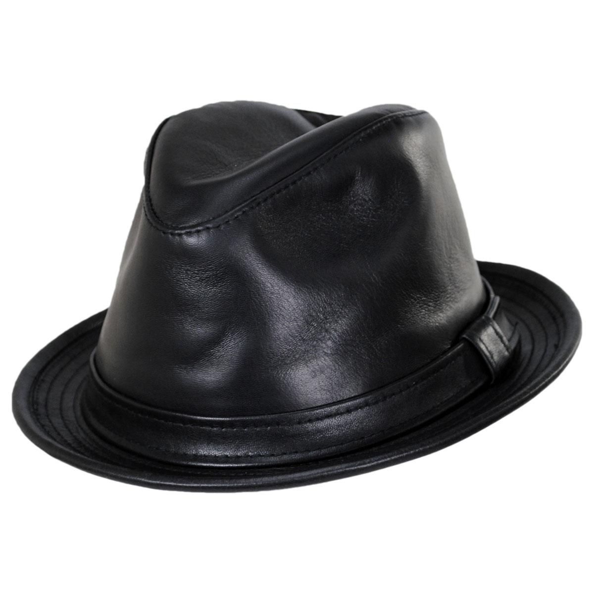 New York Hat Co. | Lambskin Leather Fedora Hat – Village Hat Shop