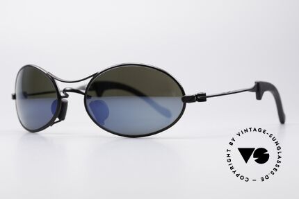 Sunglasses Ray Ban Orbs 9 Base Oval Blue Mirror B&L USA Shades