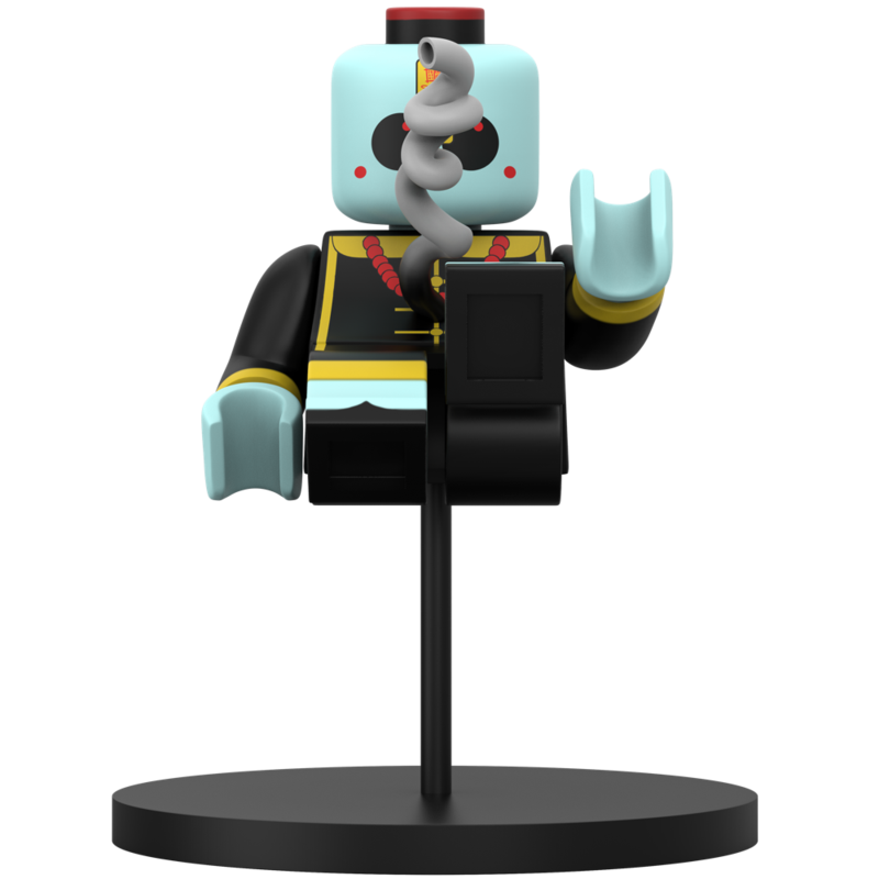 Brick Baby (Jiangshi Edition) by Jason Freeny x Mighty Jaxx