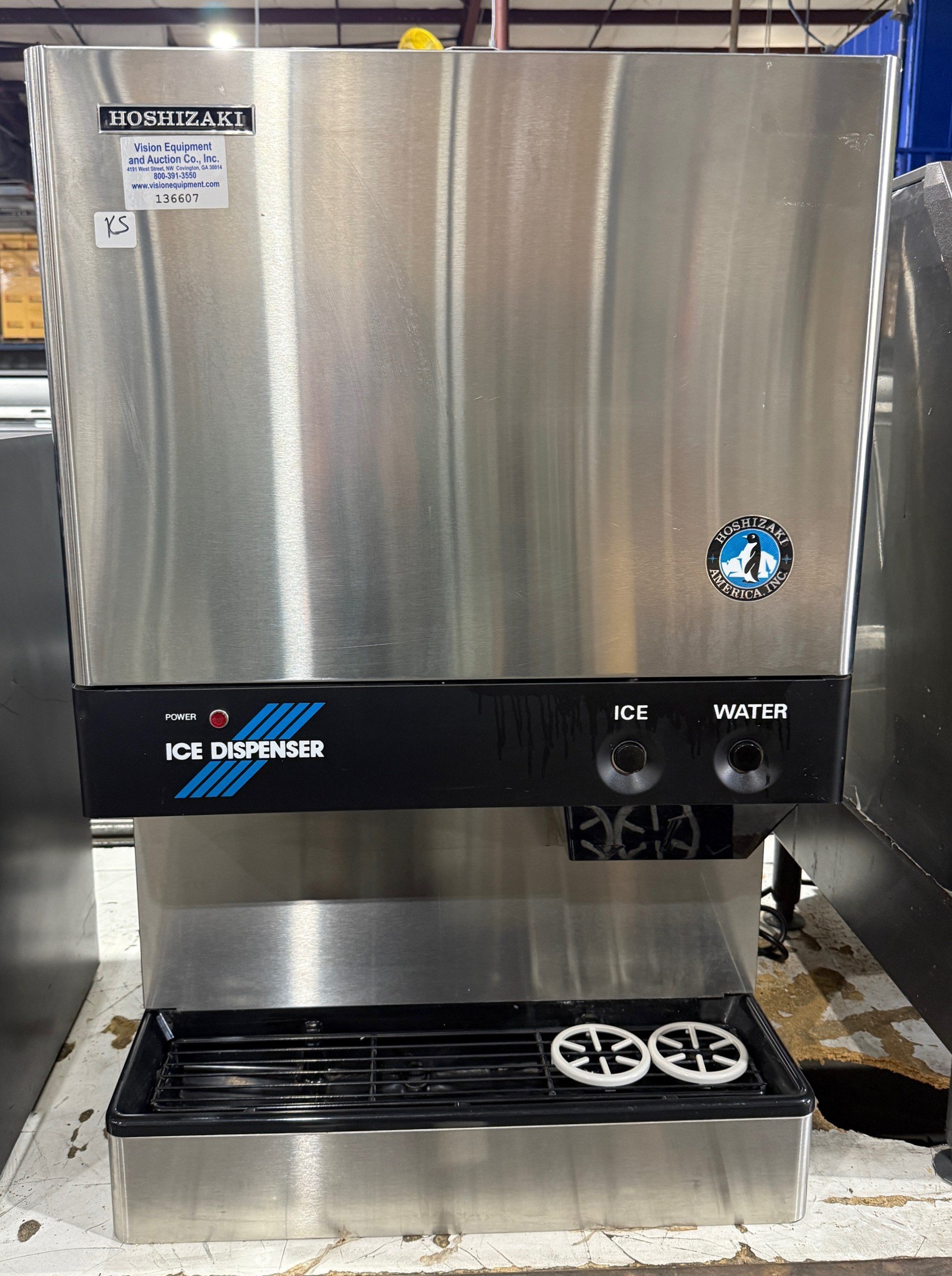 HOSHIZAKI DCM-500BAF AIR COOLED CUBELET ICE AND WATER DISPENSER