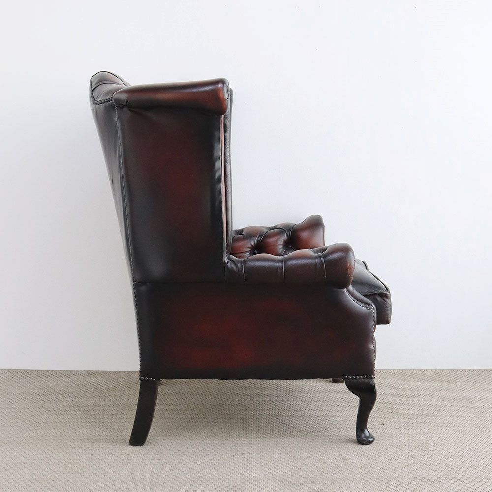 座れば王様気分♪ チェスターフィールドソファ1人掛 VC108-205