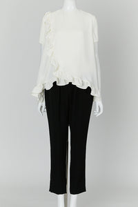 ハーフスリーブラップフリルブラウス – YOKO CHAN