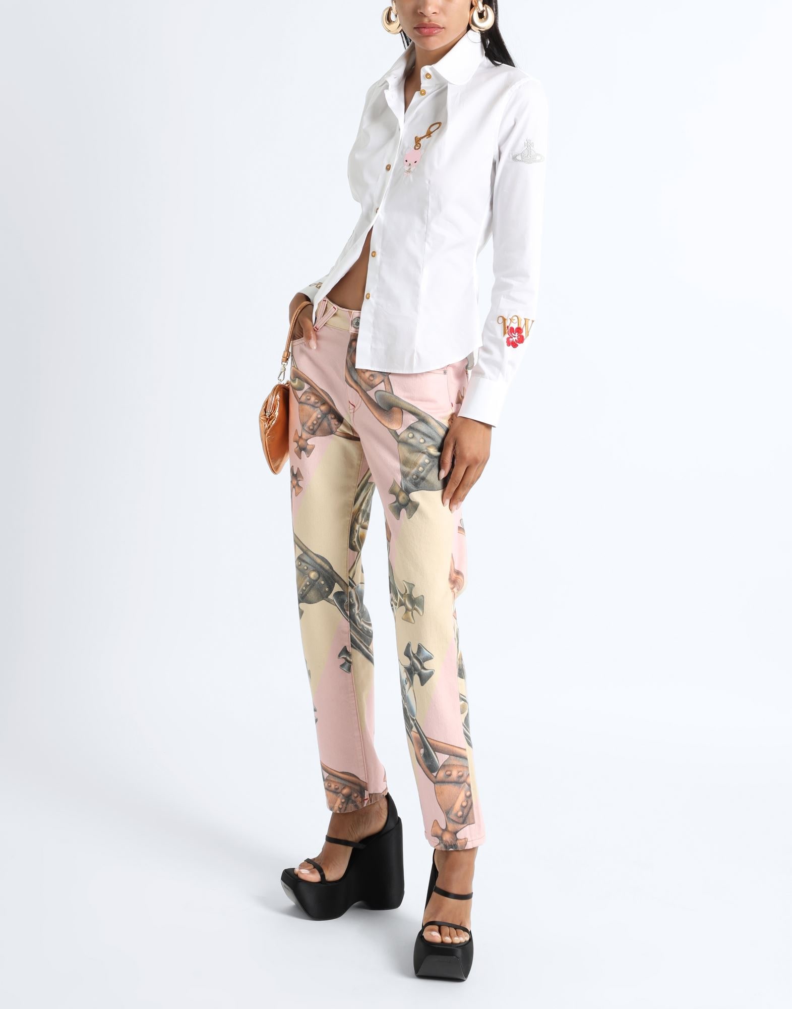 VIVIENNE WESTWOOD Jeans and Denim | Pink Women's Denim Pants | YOOX
