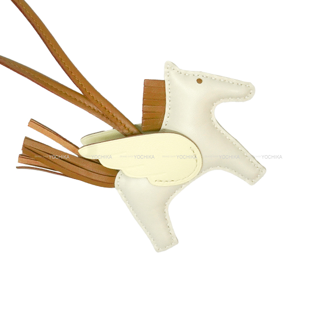 HERMES エルメス バッグチャーム ロデオ ペガサス PM クレ/ジョーヌ