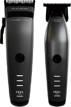 新機種 feel D900 静音でパワフル 0.3ミリから5段切替 バリカン FEEL