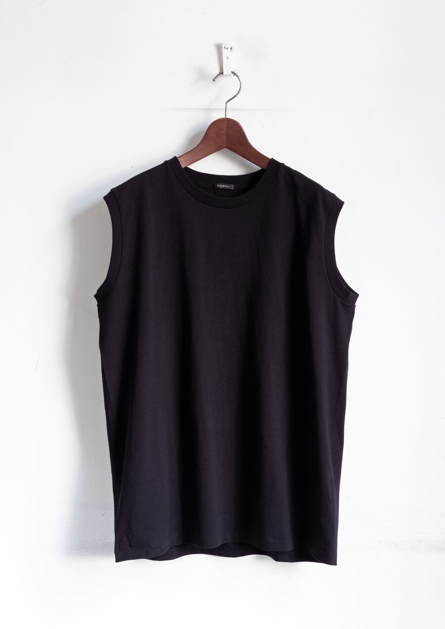 COMOLI コットンジャージ ノースリーブ | 大阪心斎橋のメンズ洋服の