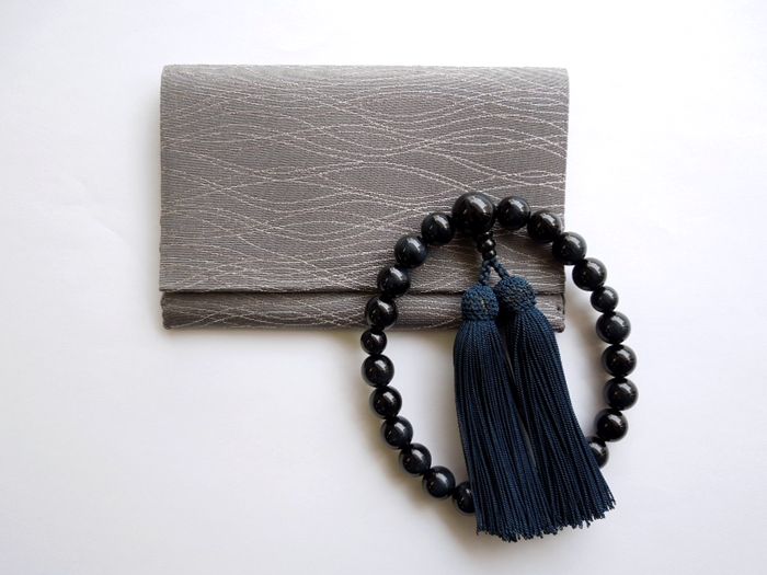 紺虎目石四分玉片手数珠二五房共仕立 お数珠の安田念珠店へ｜総本山