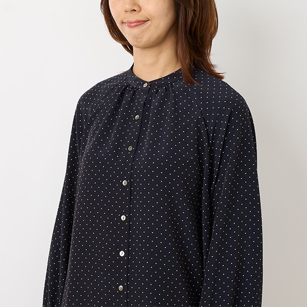 美品 ジャスグリッティーギャザースリーブフロッキーブラウス ジャス